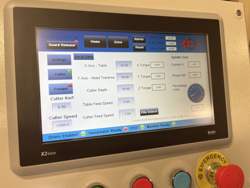 The CSPM500’s software monitors the machine health, giving early warning of any developing problems