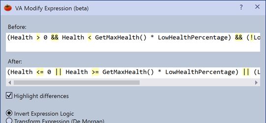 VA Modify Expression.