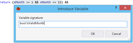 Replace an expression with a variable that explains the purpose of the replaced code.