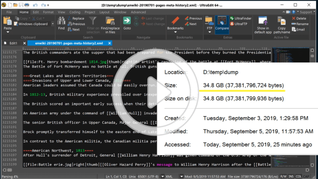UltraEdit large files